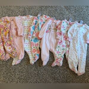 0-3 month footed sleepers